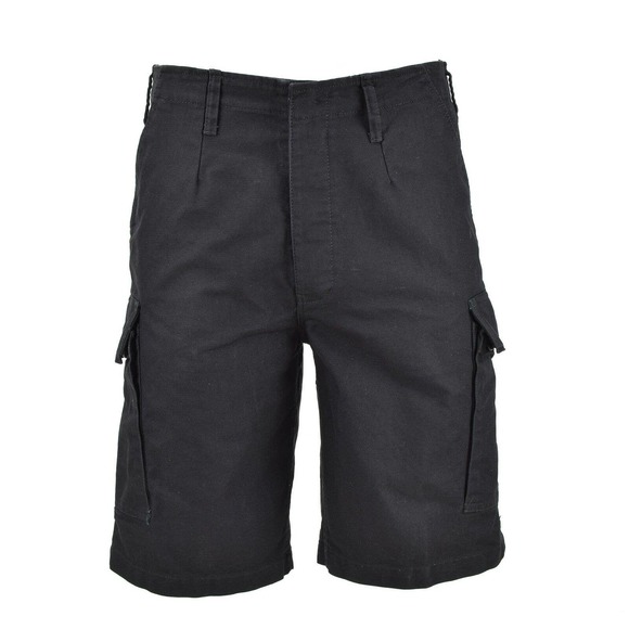 New Mens XXL Army style black prewashed Moleskin Bermuda military shorts - Picture 1 of 9